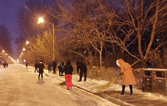 一起 | 当疫情遇到雪情 ——风雪中的尊龙凯时建设人